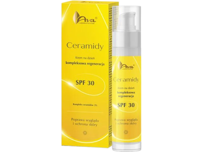 AVA CERAMIDY Krem na dzień Kompleksowa regeneracja SPF30, 3%