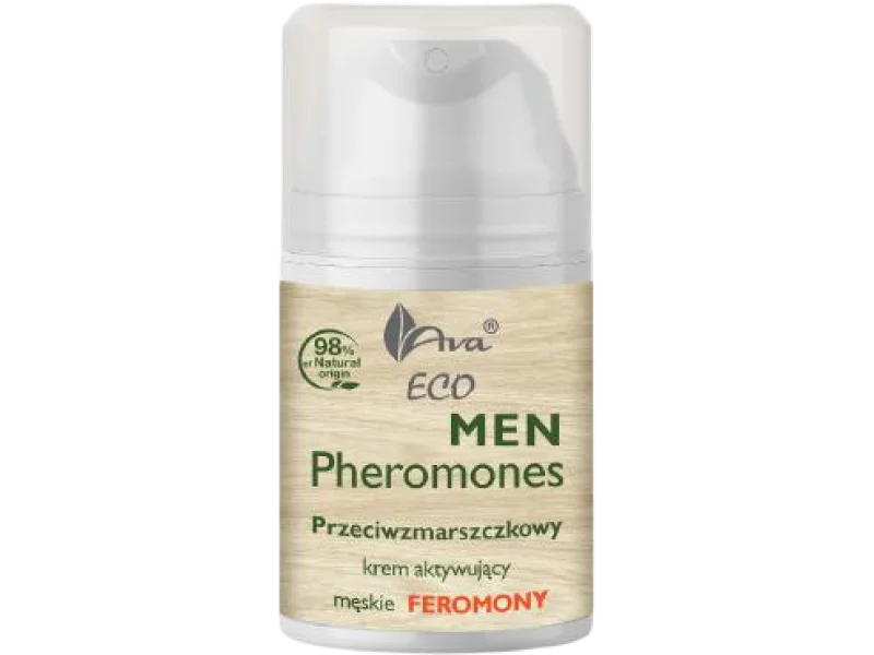 AVA Eco Men Pheromones przeciwzmarszczkowy krem do twarzy aktywujący męskie feromony
