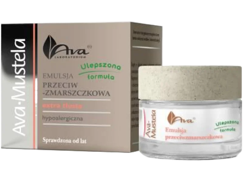 AVA MUSTELA Emulsja przeciwzmarszczkowa extra tłusta