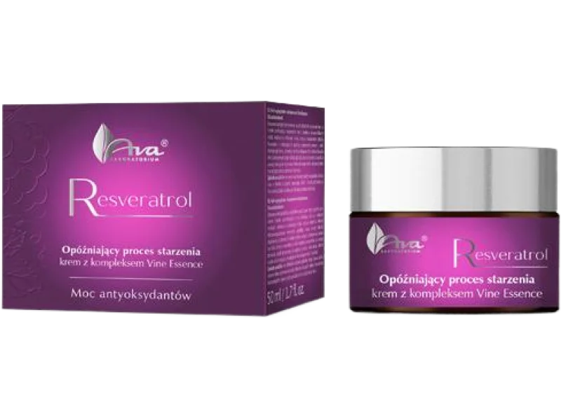 AVA RESVERATROL Opóźniający proces starzenia Krem z kompleksem Vine Essence