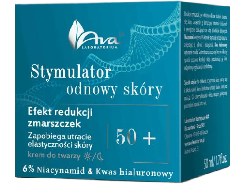 AVA Stymulator odnowy skóry Efekt redukcji zmarszczek Krem do twarzy na dzień i na noc