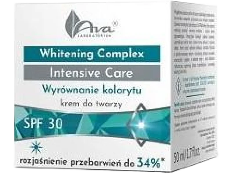 AVA Whitening Complex Rozjaśniający krem do twarzy SPF 30