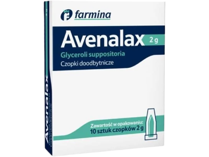 Avenalax Czopki glicerynowe, 2 g