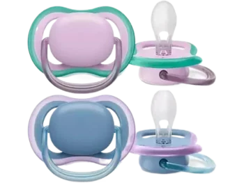 Zdjęcie produktu AVENT Smoczek Ultra Air 6-18m granat/fiolet SCF085/34, sprzęt medyczny
