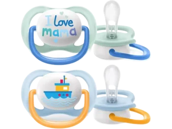 Zdjęcie produktu AVENT Smoczek uspokajający Ultra Air Happy SCF080/01 0-6m Boy, sprzęt medyczny