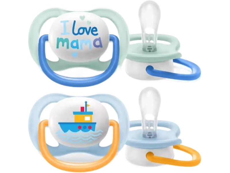 AVENT Smoczek uspokajający Ultra Air Happy SCF080/01 0-6m Boy, sprzęt medyczny