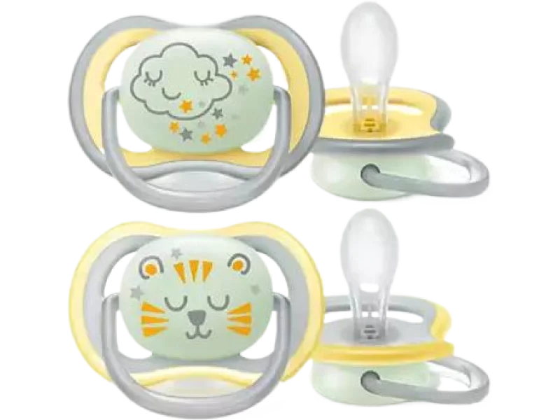 AVENT Smoczek uspokajający Ultra Air Nighttime SCF376/01 18m+ świecący, sprzęt medyczny