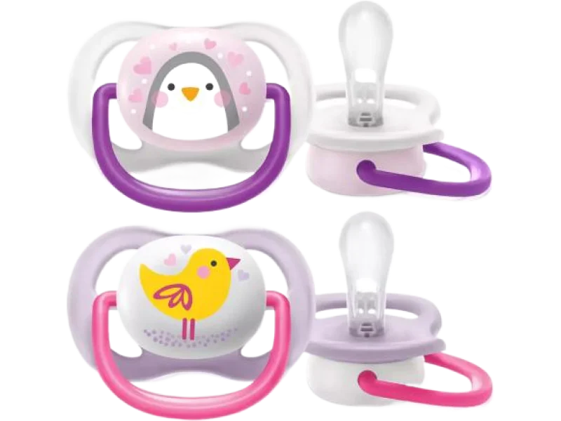 AVENT Smoczek uspokajający Ultra Air SCF080/06 pingwin/ptaszek, sprzęt medyczny