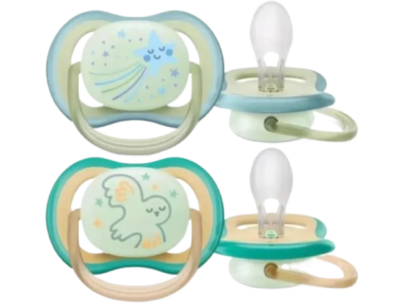 AVENT Ultra Air Nighttime Smoczek uspokajający ortodontyczny 0-6m SCF376/18, sprzęt medyczny
