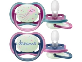 Zdjęcie produktu AVENT Ultra Air Nighttime Smoczek uspokajający ortodontyczny 6-18m SCF376/14, sprzęt medyczny