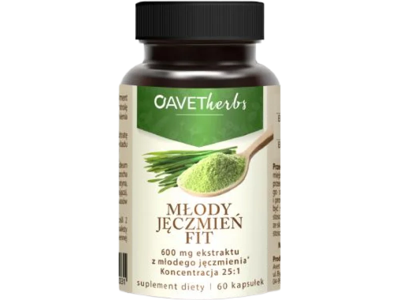 Avet Herbs Młody Jęczmień Fit, kapsułki