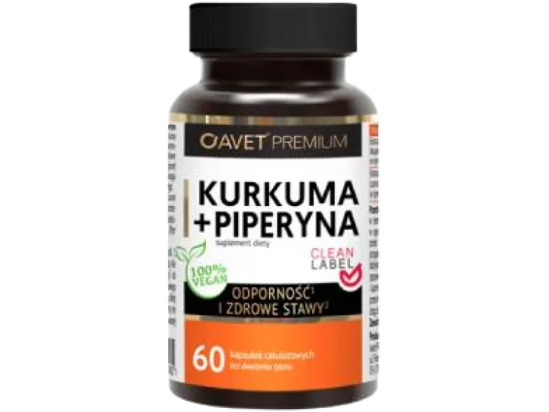 AVET PREMIUM Kurkuma + Piperyna, kapsułki