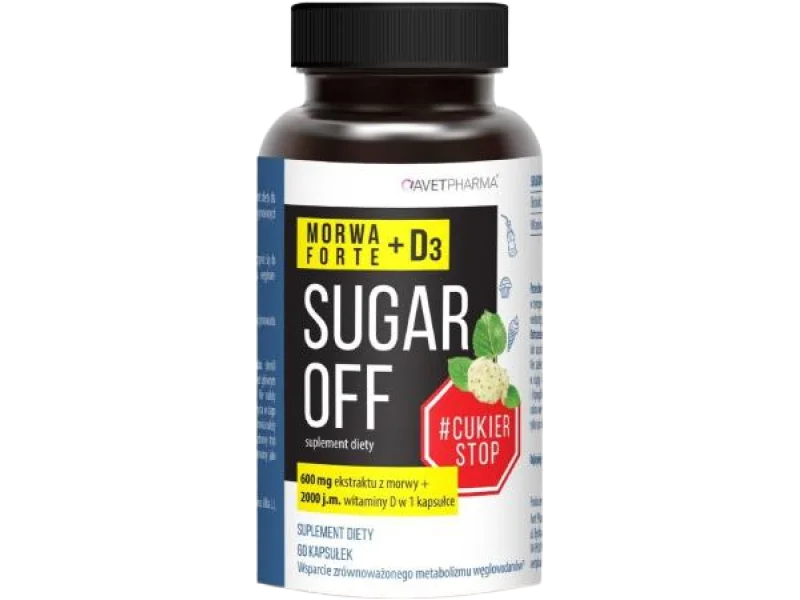 AVET Sugar Off Morwa Forte + D3, kapsułki