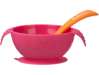 Zdjęcie produktu B.BOX Silikonowa miseczka z przyssawką i łyżeczką Strawberry Shake, sprzęt medyczny