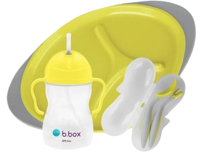 B.BOX Zestaw do karmienia BLW, Lemon Sherbet