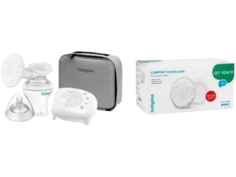 BABYONO 970 Laktator elektryczny COMPACT + Wkładki laktacyjne COMFORT, sprzęt medyczny