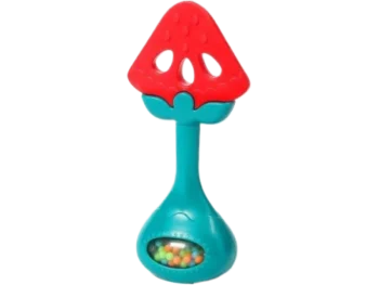 Zdjęcie produktu BABYONO Edukacyjny gryzak z grzechotką TASTY WATERMELON, zabawka sensoryczna