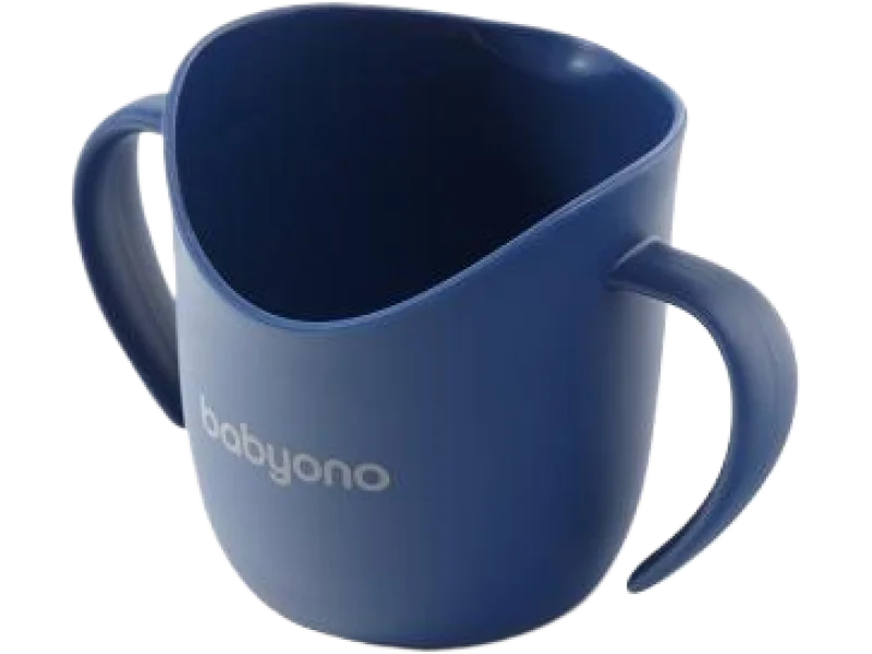 BABYONO Ergonomiczny kubek treningowy Flow granatowy, sprzęt medyczny