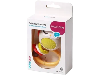 Zdjęcie produktu BabyOno grzechotka z dźwiękiem Sówka, zabawka sensoryczna