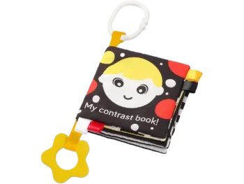 Zdjęcie produktu BABYONO Książeczka sensoryczna My Contrast Book 543, zabawka sensoryczna