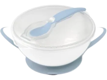 Zdjęcie produktu BABYONO Miseczka dla dzieci i niemowląt z przyssawką i łyżeczką 1063/05 6m+, sprzęt medyczny