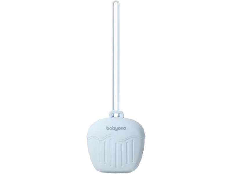 Babyono Silikonowy pojemnik na smoczek niebieski