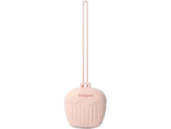 Zdjęcie produktu Babyono Silikonowy pojemnik na smoczek różowy