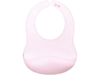 Zdjęcie produktu BabyOno śliniak silikonowy ultracienki 1598/02 różowy