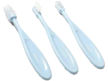 Zdjęcie produktu BABYONO Szczoteczki do zębów – błękitne 550/02, sprzęt medyczny