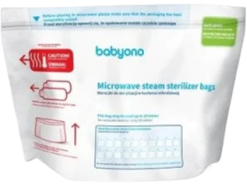 Zdjęcie produktu BabyOno Woreczki do sterylizacji w kuchence mikrofalowej, sprzęt medyczny