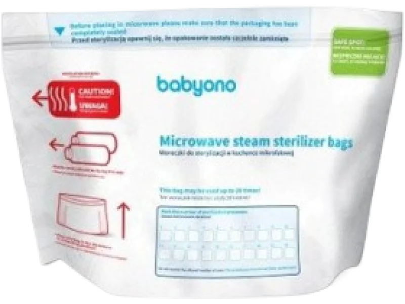 BabyOno Woreczki do sterylizacji w kuchence mikrofalowej, sprzęt medyczny