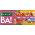 BAKALLAND BA! Baton 5 zbóż truskawka i quinoa zero cukru