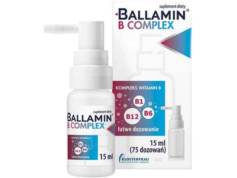 Ballamin B Complex Witaminy z grupy B, aerozol podjęzykowy