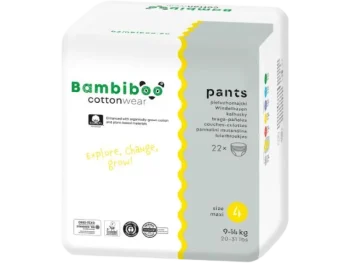 Zdjęcie produktu Bambiboo Cottonwear Jednorazowe pieluchomajtki z bawełną organiczną