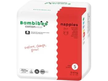 Zdjęcie produktu Bambiboo Cottonwear Jednorazowe pieluszki z bawełną organiczną, środki chłonne