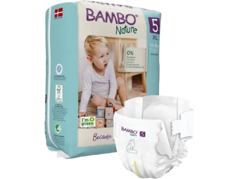BAMBO Nature 5 (XL 12-18kg) Pieluszki, środki chłonne