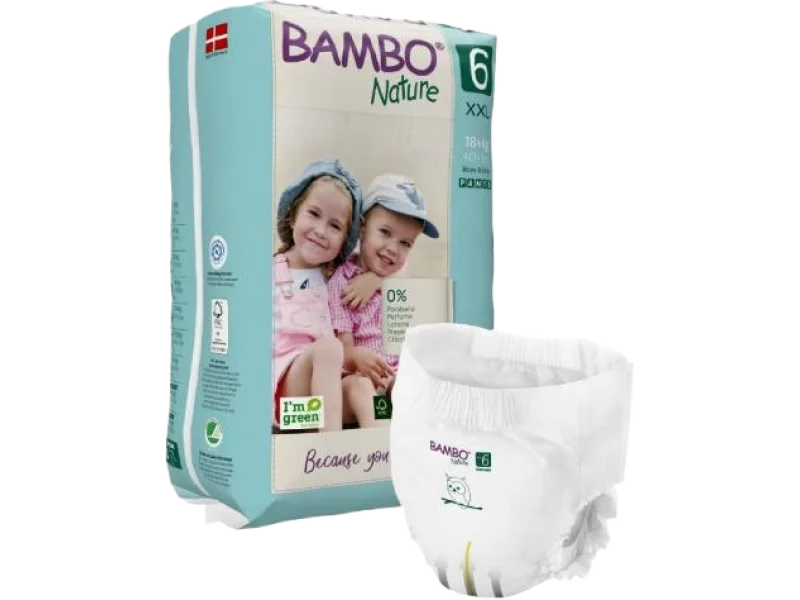 BAMBO Nature PANTS 6 (XXL 18+kg) Pieluszki, pieluchomajtki