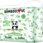 BAMBOOLOVE Pieluszki jednorazowe dla dzieci z włóknem bambusowym, środki chłonne