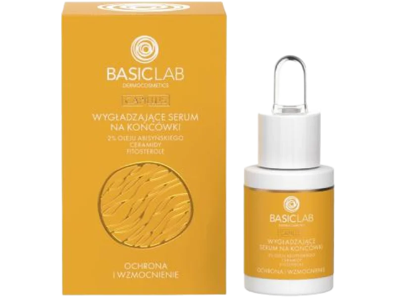 BASICLAB Capillus Wygładzające serum na końcówki Ochrona i Wzmocnienie