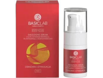 Zdjęcie produktu BASICLAB Esteticus Emulsyjne serum z retinolem, witaminą C i koenzymem Q10