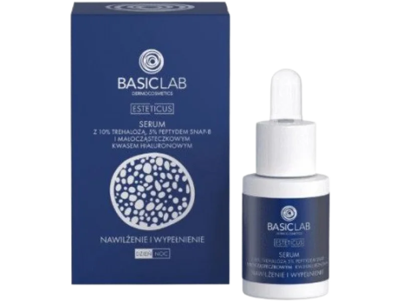 BASILAB ESTETICUS Serum z 10% Trehalozą, Peptydem 5% i Kwasem hialuronowym