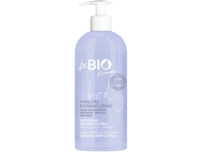 BE BIO EWA CHODAKOWSKA Naturalny balsam do ciała z kwasem hialuronowym trehalozą i ekstraktem z dzikiego ryżu