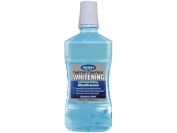 BEAUTY FORMULAS Active Oral Care Antybakteryjny płyn do płukania jamy ustnej z fluorem Glacial Mint, płyn do jamy ustnej