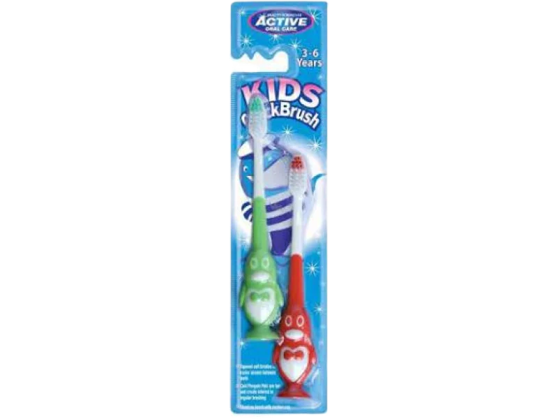 Beauty Formulas Active Oral Care Szczoteczka do zębów Kids Quick Pingwinek 3-6 lat, sprzęt medyczny