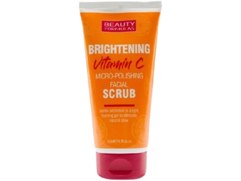 BEAUTY FORMULAS Brightening Vitamin C rozjaśniający peeling do twarzy z witaminą C