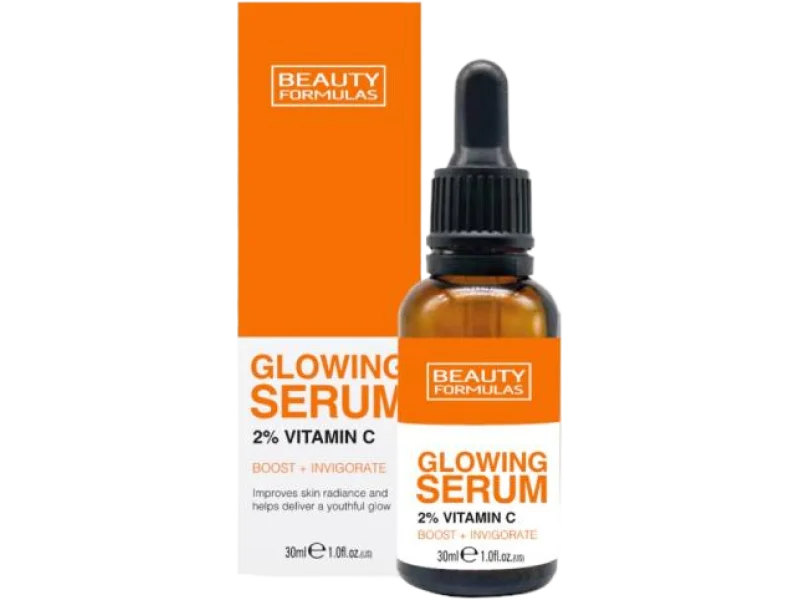 BEAUTY FORMULAS Glowing Serum rozjaśniające do twarzy 2% Vitamin C