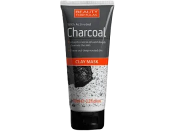 BEAUTY FORMULAS Oczyszczająca maska glinkowa z aktywnym węglem