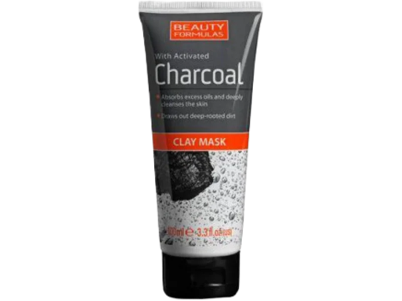 BEAUTY FORMULAS Oczyszczająca maska glinkowa z aktywnym węglem