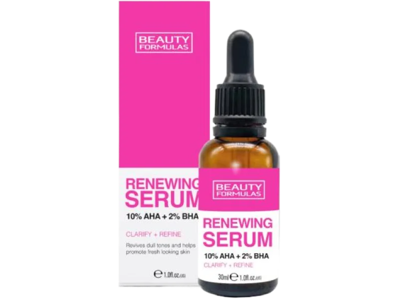 BEAUTY FORMULAS Renewing Serum odnawiające do twarzy AHA+BHA