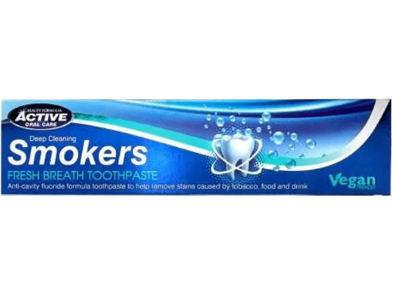 BEAUTY FORMULAS Smokers Pasta do zębów dla palaczy, pasta do jamy ustnej, 0,22%